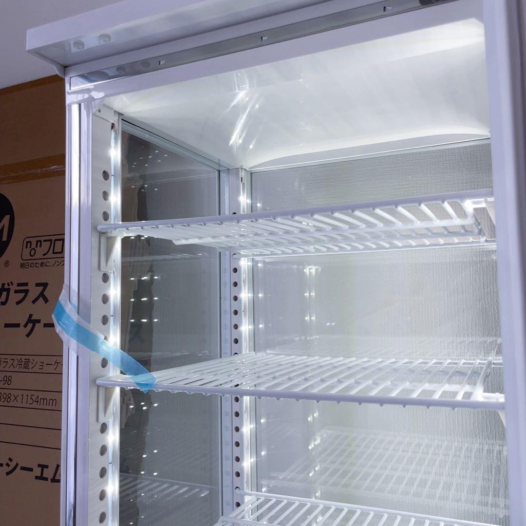 新品　透明　ガラス　JCM 4面ガラス 冷蔵ショーケース　冷蔵庫　ショーケース