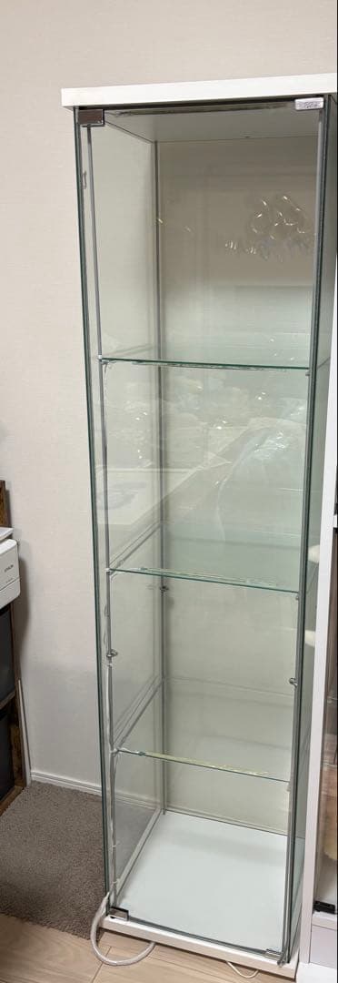 IKEA デトルフ ガラスケース LEDライト付き 【梱包・たのメル便】