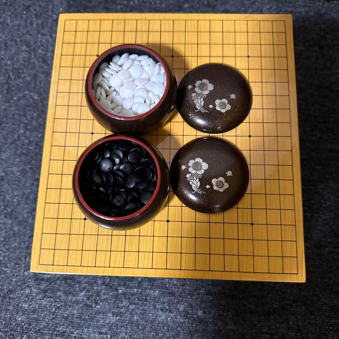 漆芸 碁盤 柳山作 金蒔絵 ミニチュア 囲碁 碁盤 囲碁盤 姫碁盤