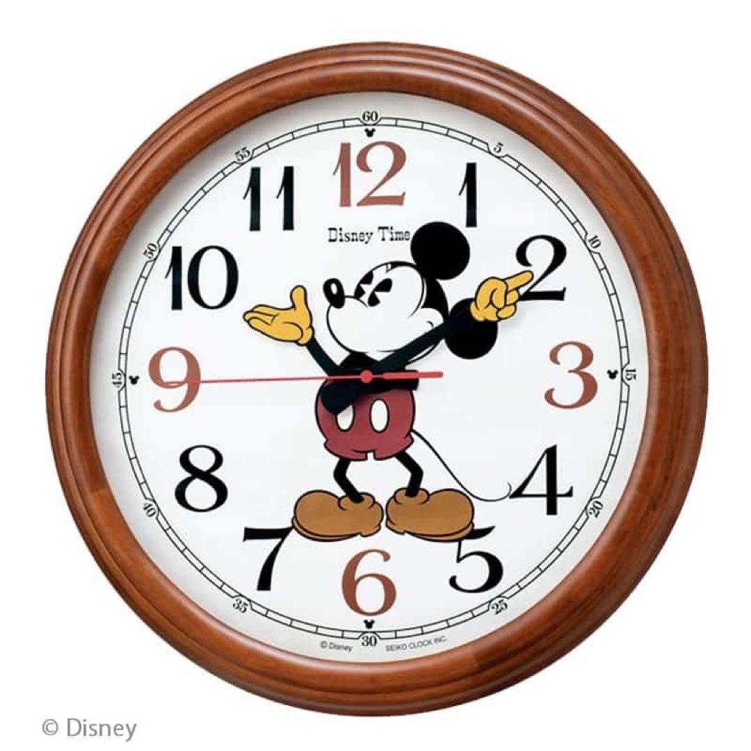 ミッキーマウス 掛時計 SEIKO電波掛け時計 ミッキー&フレンズ　FW582B