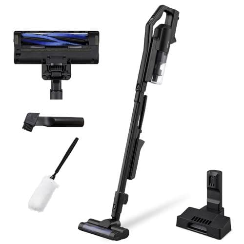 充電式 サイクロンスティッククリーナー 掃除機 コードレス 静電モップ付き 軽量