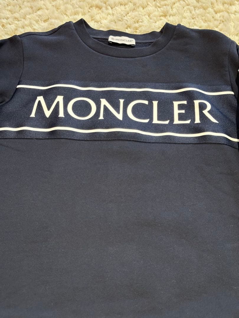 モンクレール キッズ ロゴ トレーナー スウェット 12 150㎝ ネイビー