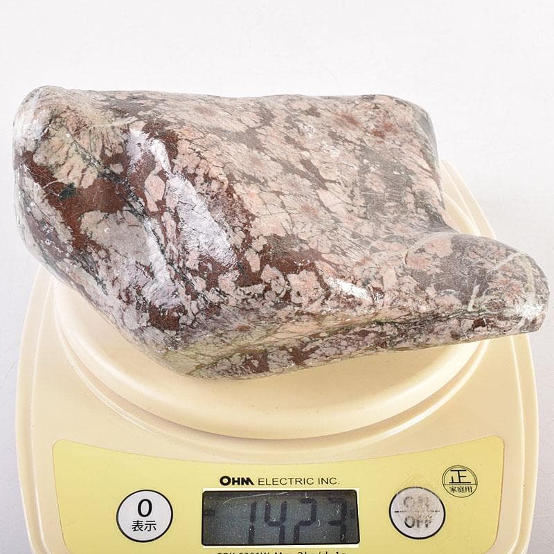 天然石　鑑賞石　菊花石　置物　重さ約1423g　V R8540