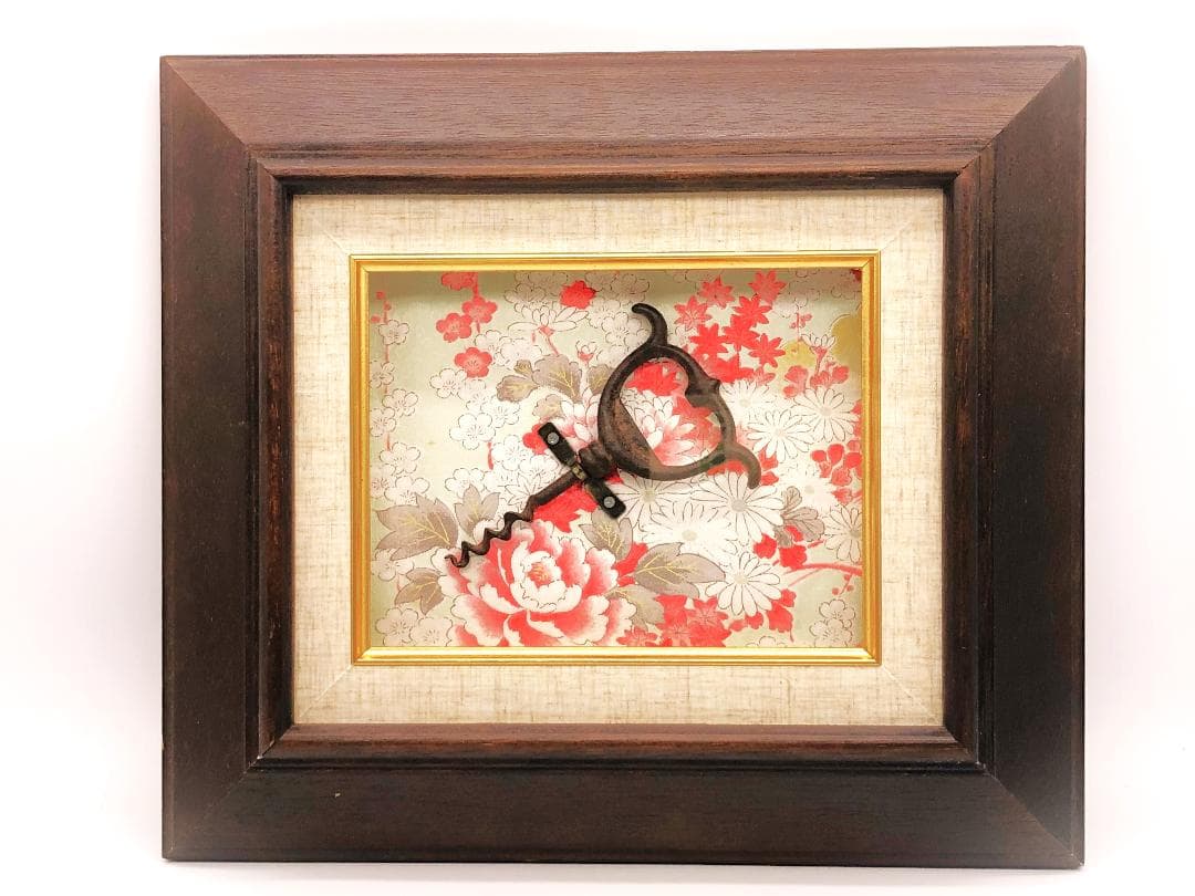 【 幕末～明治時代 舶来栓抜き 】　１９世紀フランス製　額装