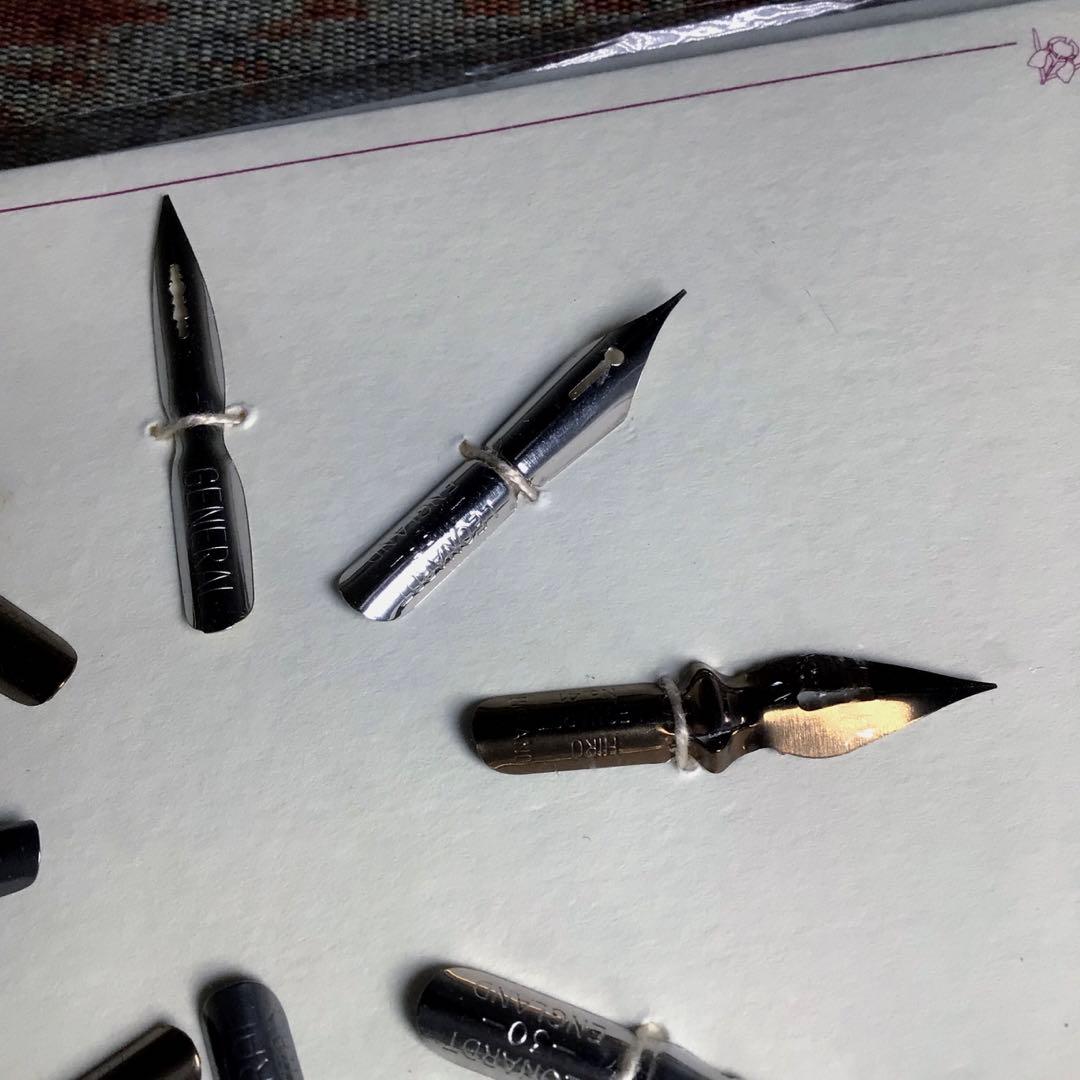 『季節のうー特価』　IL PAPIRO ヴィンテージ　ペン先　つけペン　8本