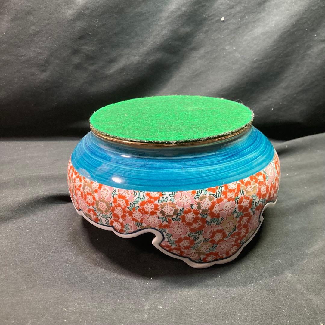 《博山作》有田焼 金龍窯 飾り壺 沈香壺 染錦