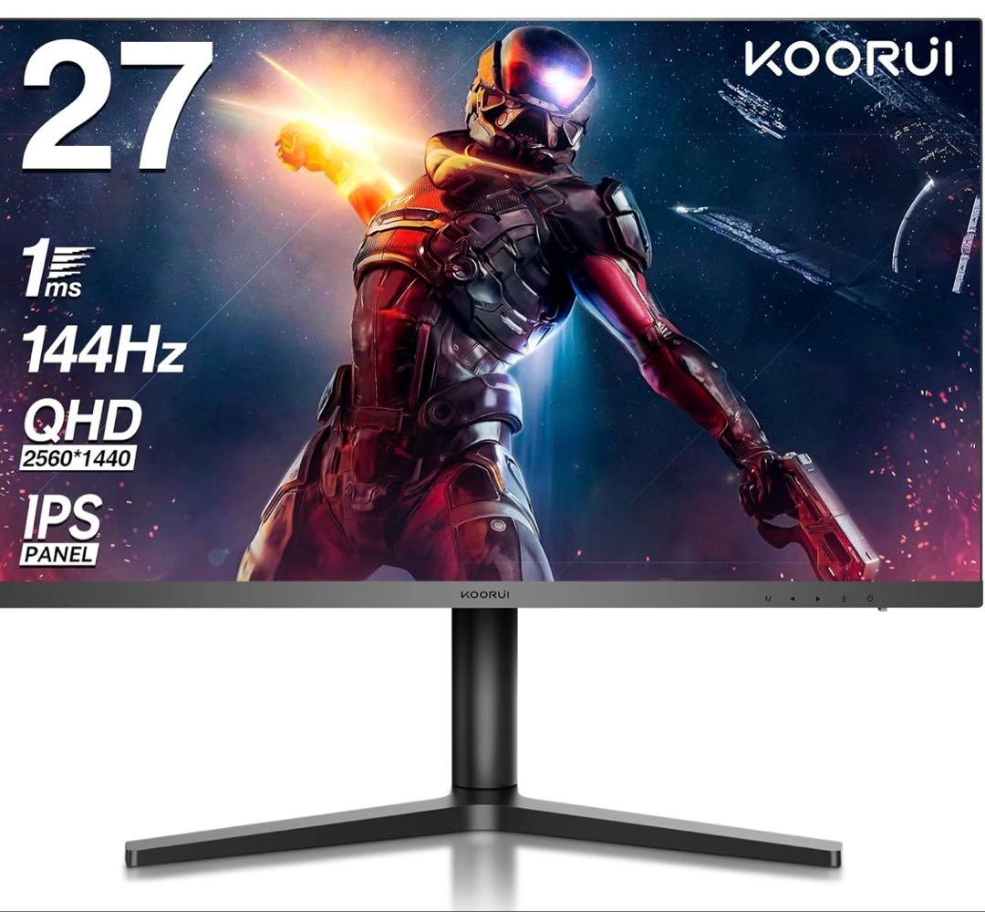 KOORUI 27インチ ゲーミングモニター 27E1Q WQHD