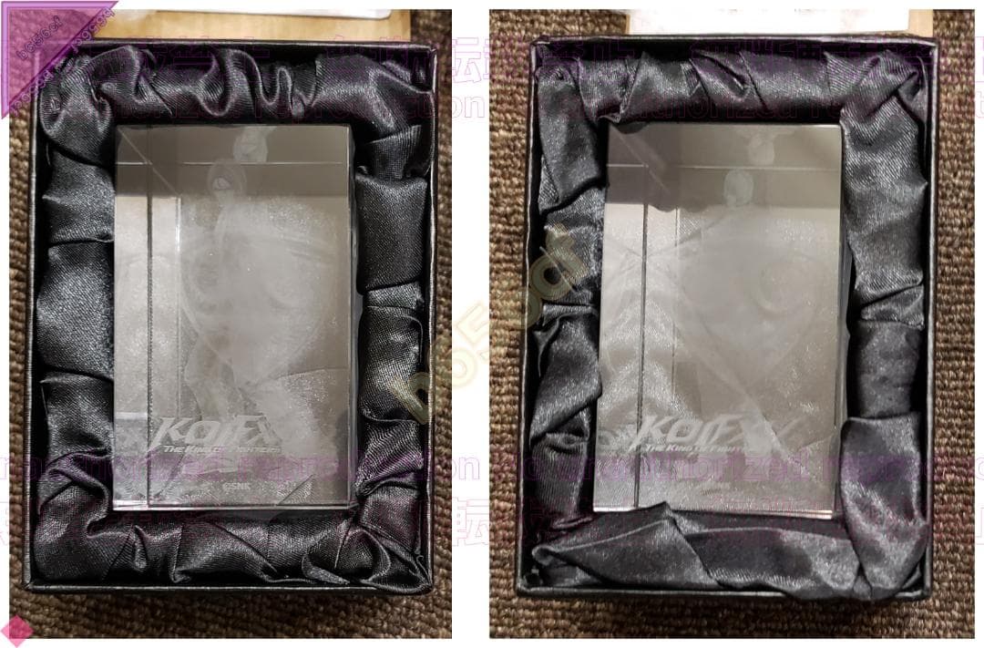 ◎雑貨 未使用 3Dクリスタル キングオブファイターズXV 草薙京＋八神庵