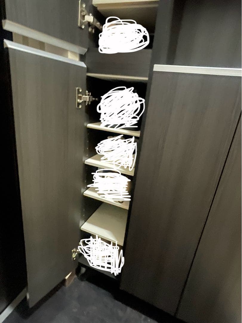 くまちゃんさん専用【美品】シューズボックス　ダークブラウン　靴箱