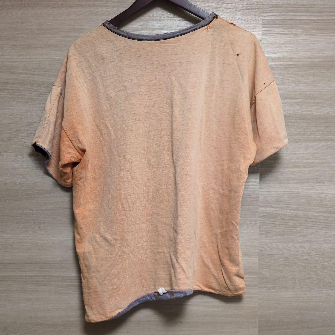 60s champion リバーシブルT ダブルフェイス 染み込みプリント