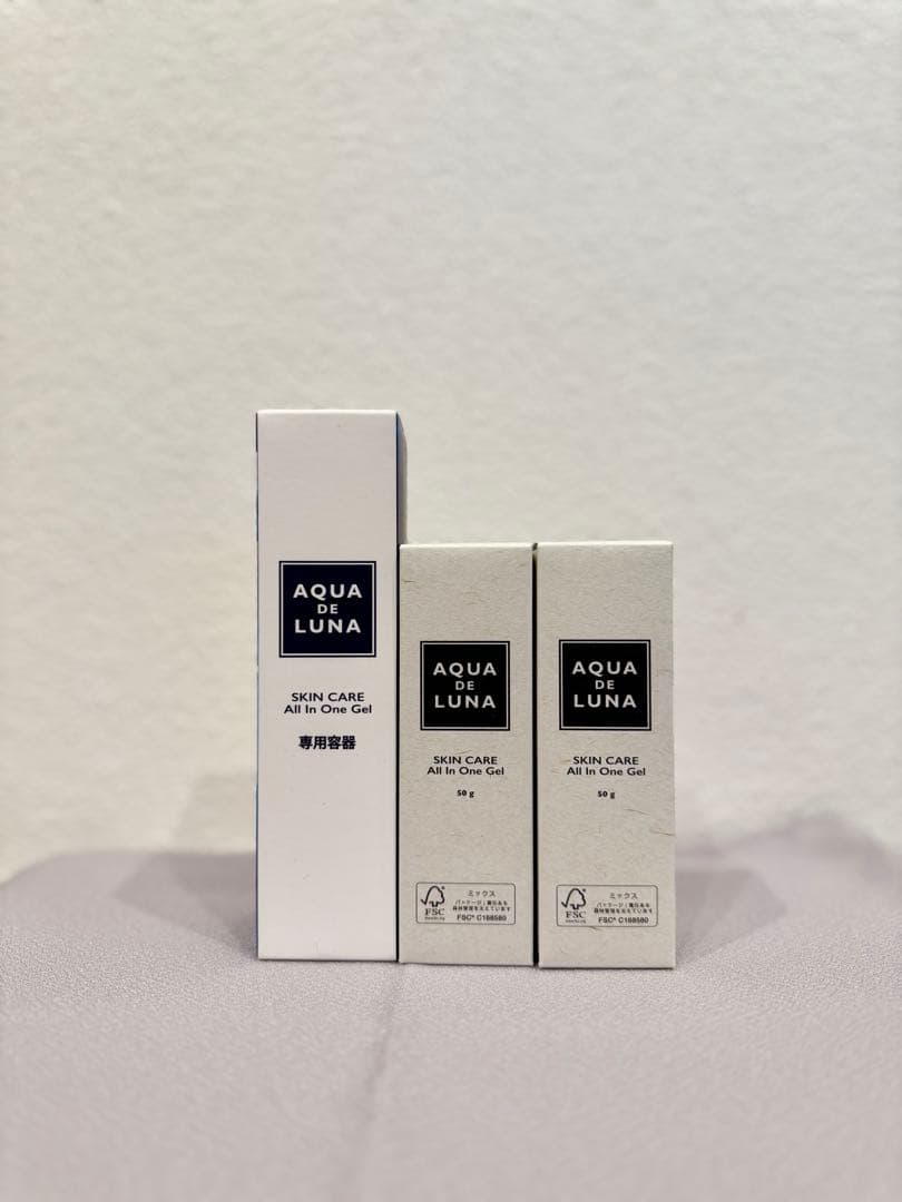 アクアドルナ オールインワンゲル 2個セット&ゲル容器