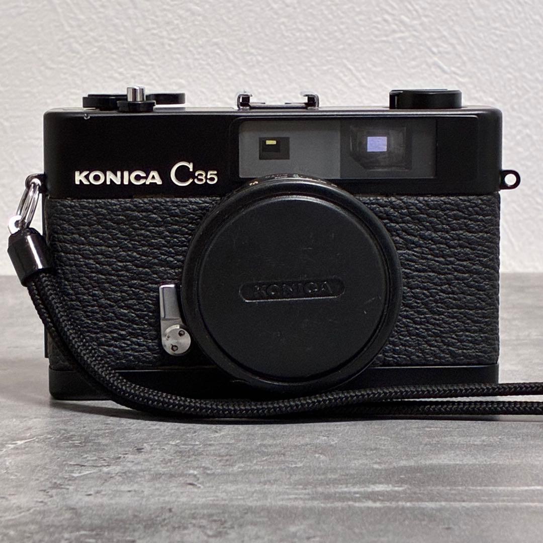 ⭐️希少⭐️ コニカ KONICA C35 ブラック フィルムカメラ 動作確認済