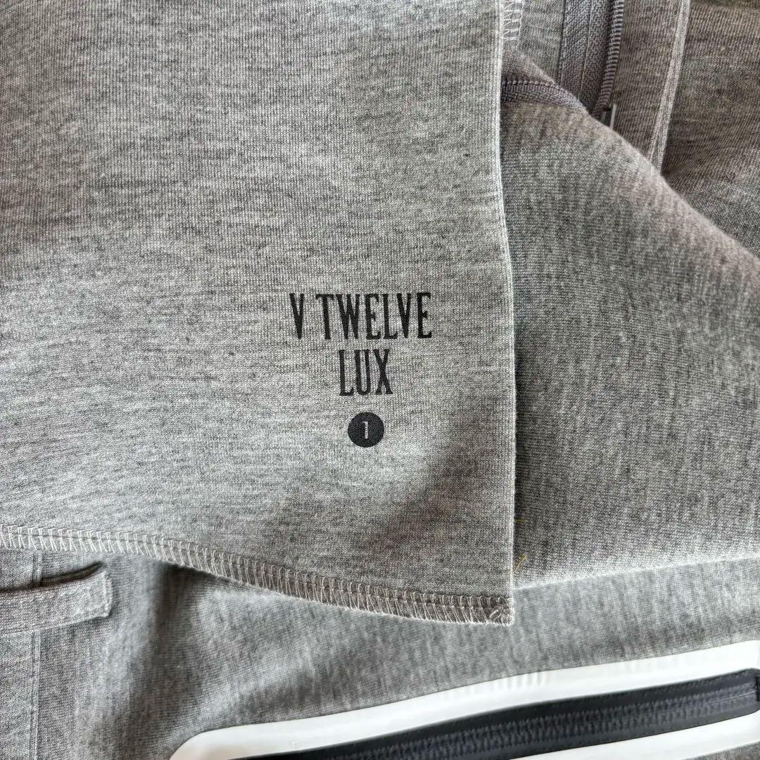 V12 TEC PANTS スリムフィット ダンボールニット グレー レディース