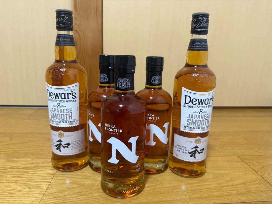 Dewar's Jジャパニーズスムース　和　2本　ニッカフロンティア　3本