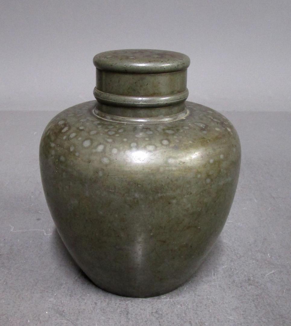 茶道具［錫茶壷］煎茶道具　茶入れ