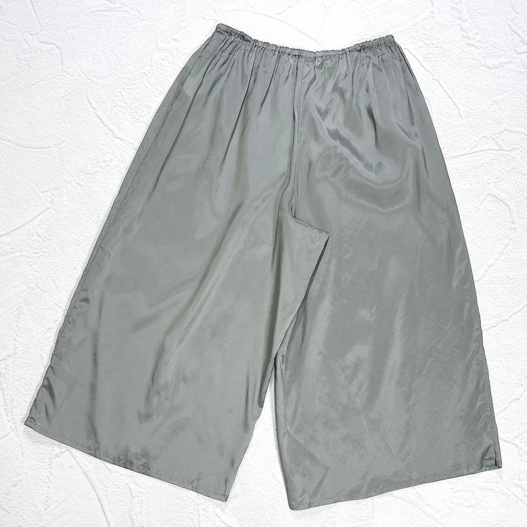 ✨美品✨近年 慈雨 サルエルパンツ ペチコート付き ストライプ イージーパンツ