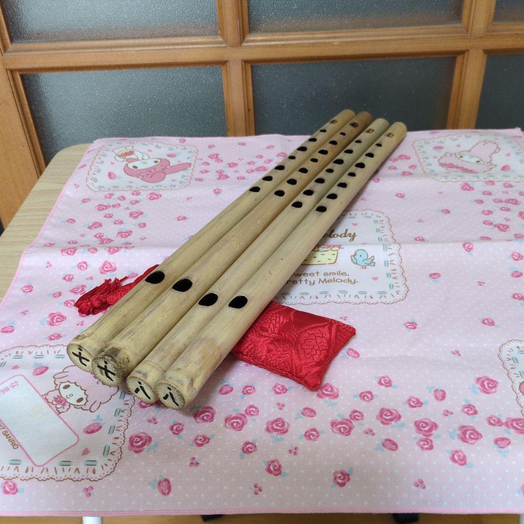 miyako篠笛七本半八本半ドレミ調各二管（道中）新品