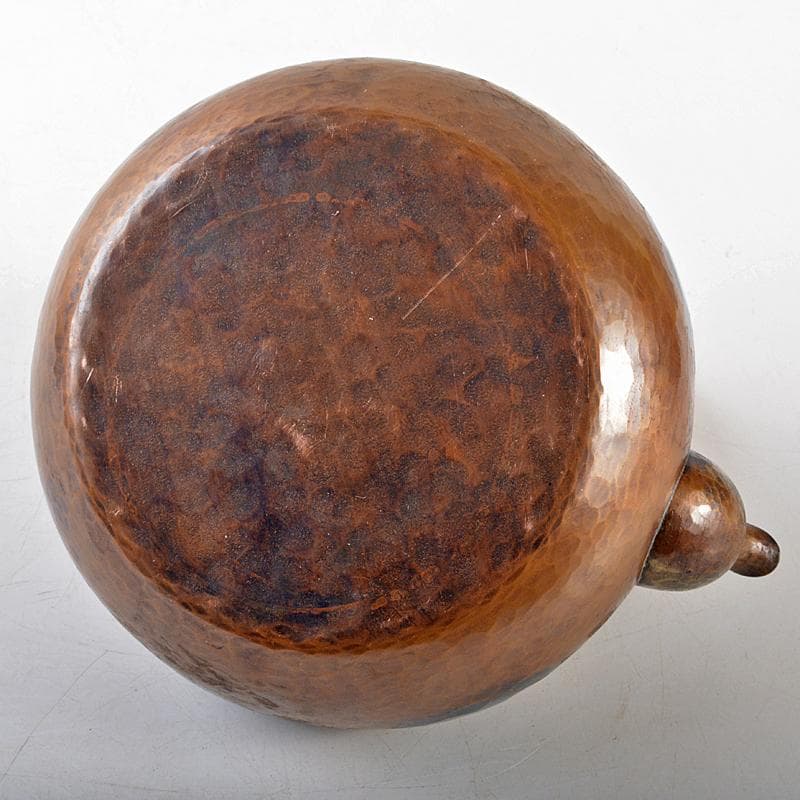 煎茶道具　鎚起銅器　玉川堂造　亀甲文　湯沸　薬缶　銅瓶　共箱　D　R5870