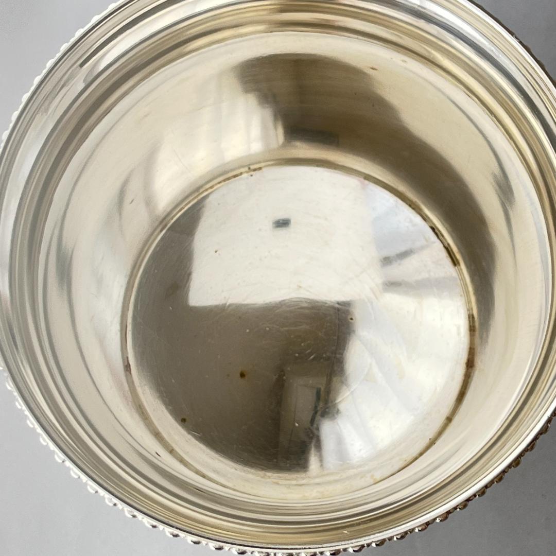 【英国】ライオンのアイスペール / トング【シルバープレート】