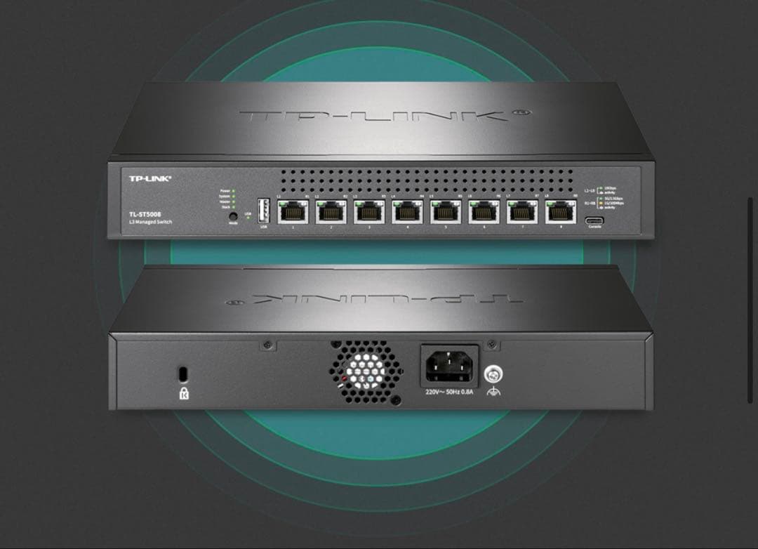 TP-LINK 全10GbE L3 8ポート スイッチ　TL-ST5008