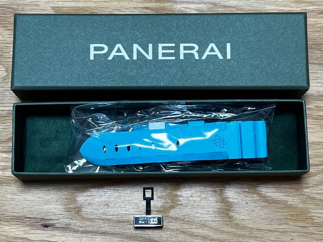 OFFICINE PANERAI 純正 ラバーベルト ブルー 22mm 美品