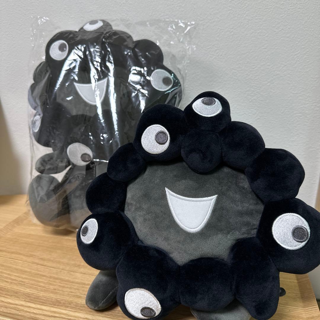 黒ミャクミャクぬいぐるみ　Lサイズ　2点セット