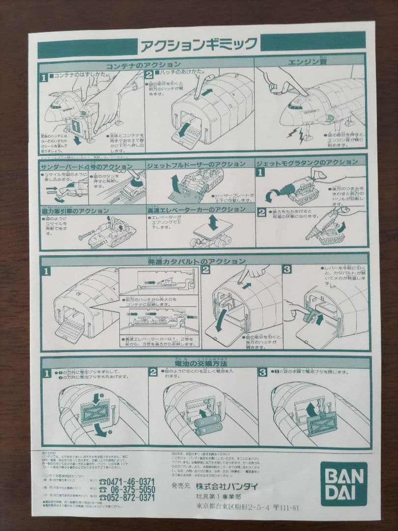 サンダーバード　ＤＸサンダーバード２号　　１９９２年　BANDAI