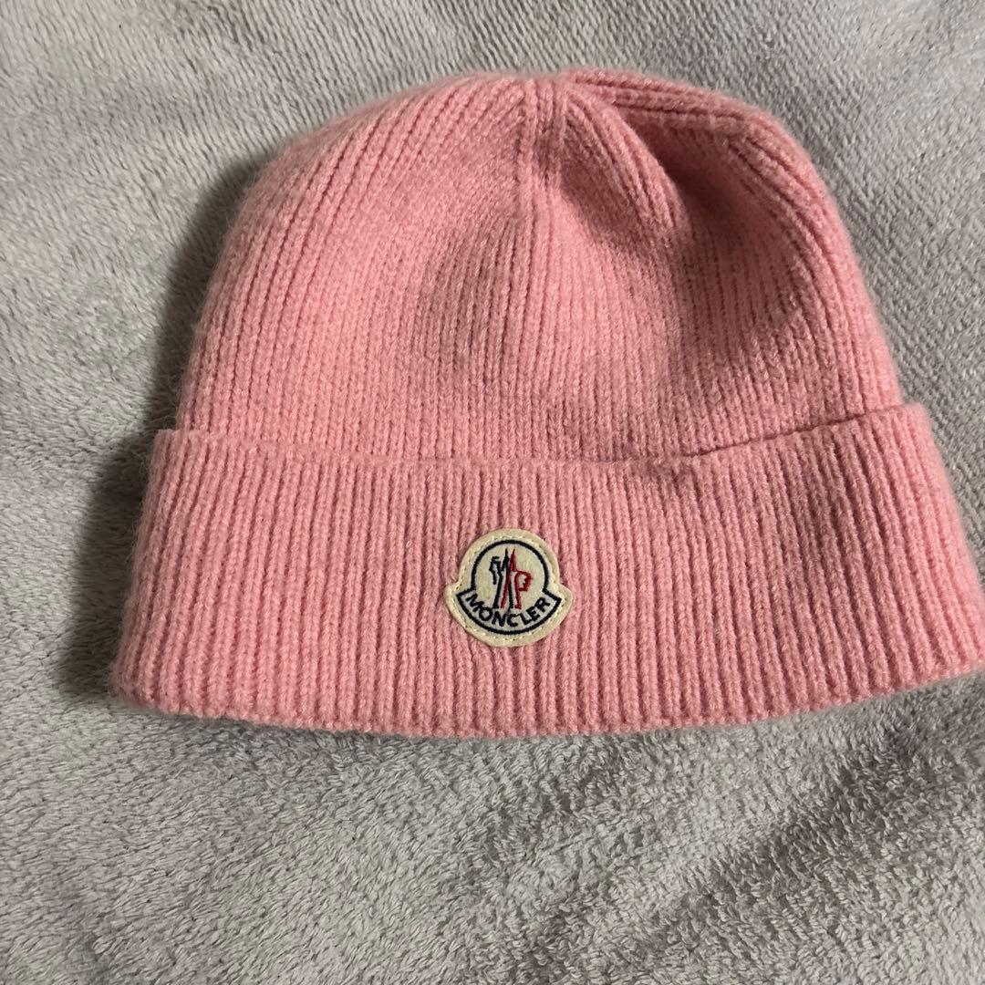 MONCLER ロゴ ウール ニット帽