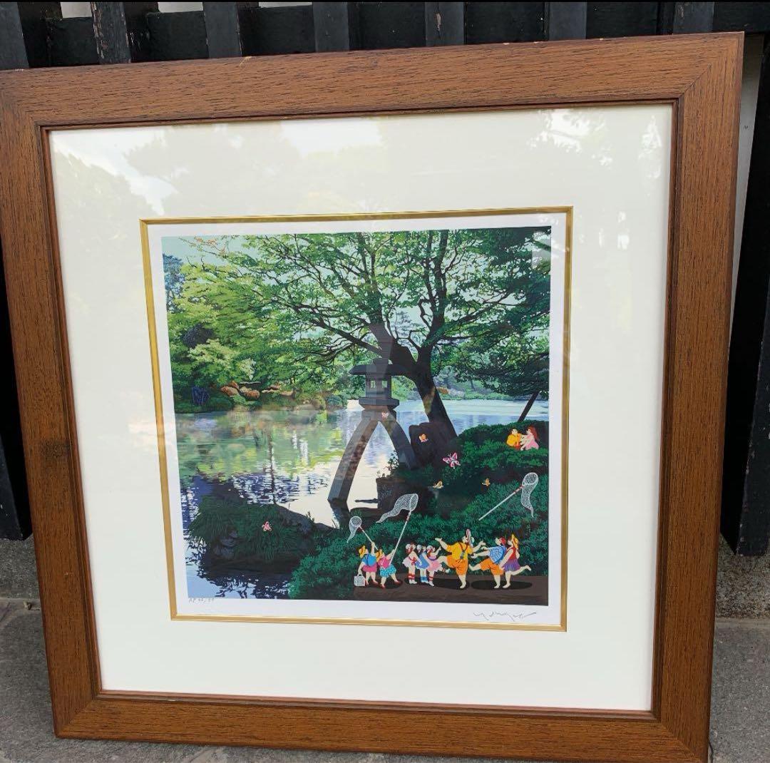 ヒロヤマガタ シルクスクリーン 兼六園 日本のエッセンス 版画　レア