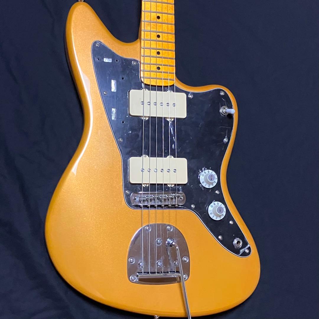 ジャンク 改造 ヒビあり コンポーネントギター ジャズマスタータイプ ゴールド