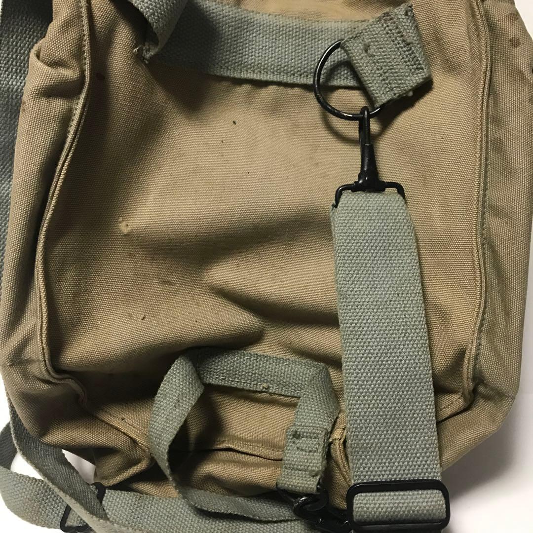 米軍　USNガスマスク&バック&曇り止め用缶計3個セット