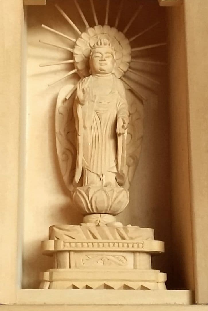 阿弥陀如来立像【極小】#401 厨子入り 木彫 仏像