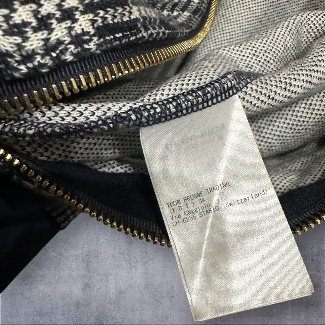 【美品】トムブラウン 4bar マイクロチェック ジャガード パーカー