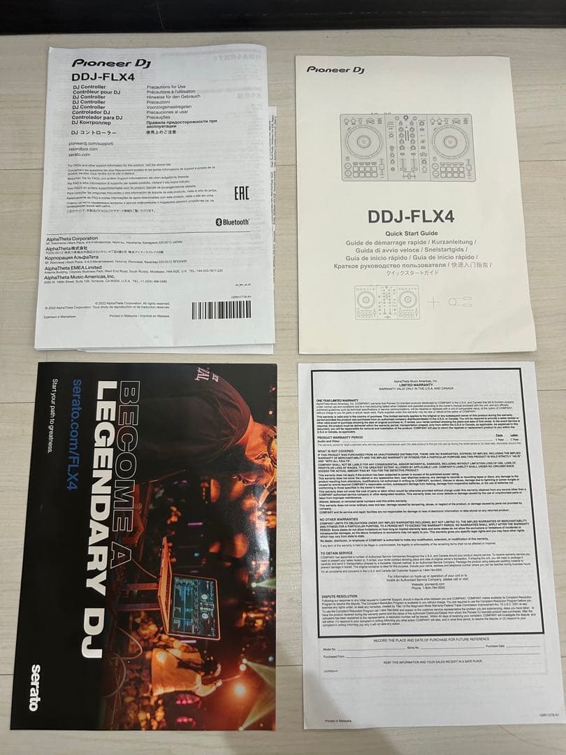 【美品】Pioneer DJ DDJ-FLX4 DJコントローラー