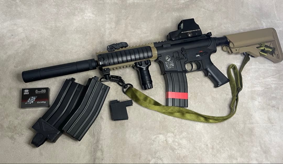ほぼ未使用　動作確認済　東京マルイ　ライトプロシリーズ　ｍ４カスタム　１０禁