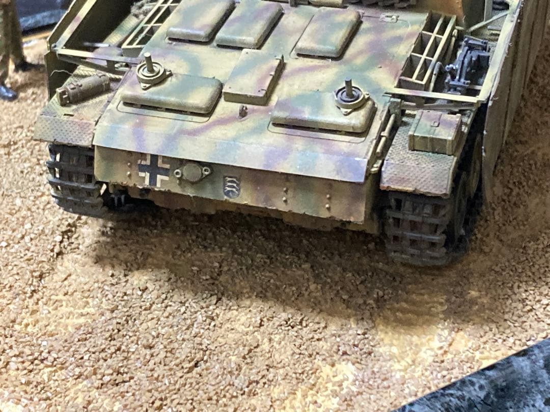 タミヤ　1/35 ドイツ軍　三号突撃砲G型　ヴィネット　完成品ジャンク