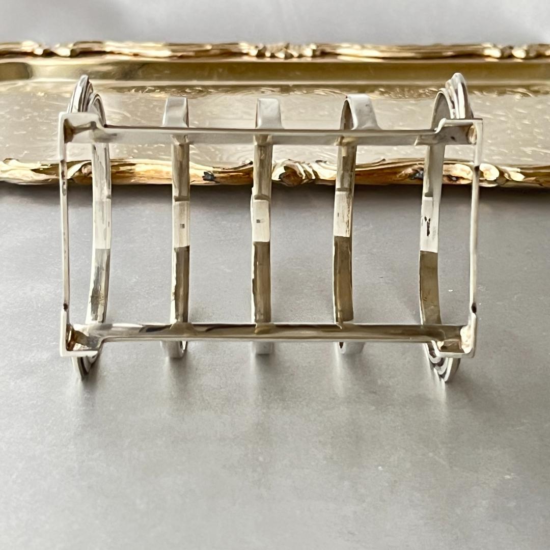 【MAPPIN & WEBB】 アール・デコのトーストラック【純銀】マッピン