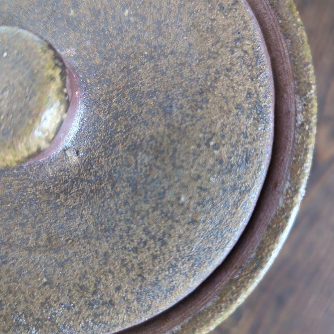 骨董品　陶芸　茶道具　備前焼　水指 細水指　宝山窯　森善一郎（陶号　宝山）