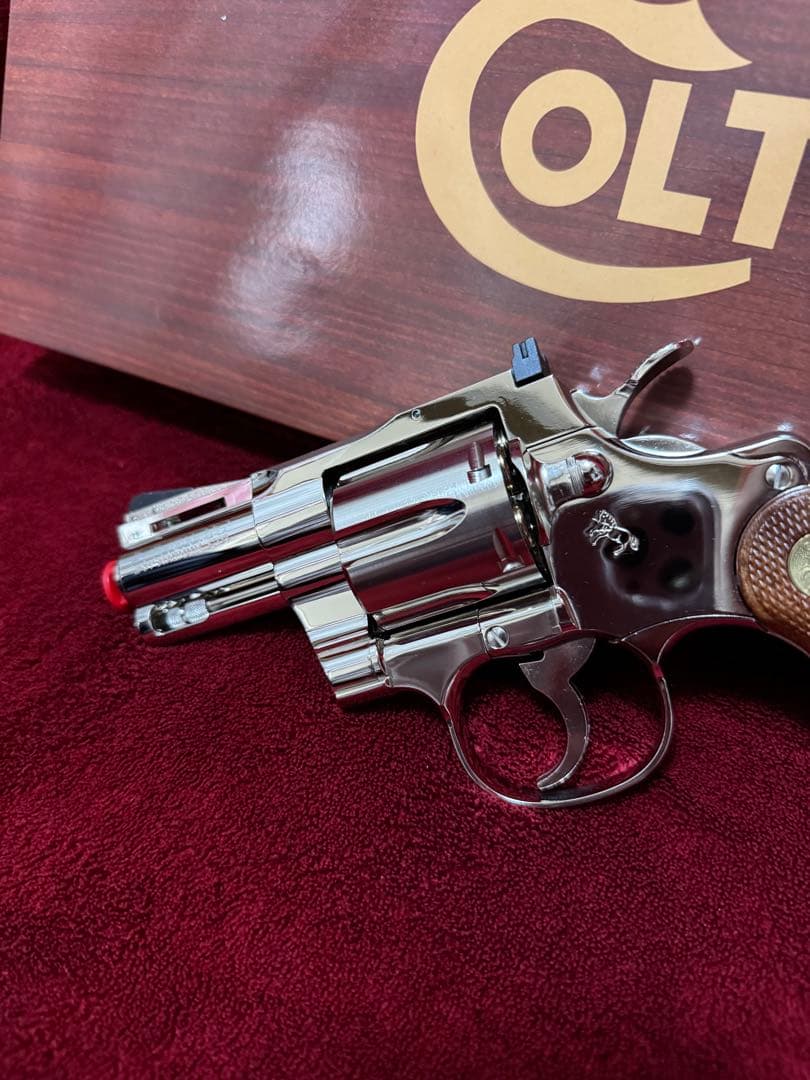 タナカ　コルトパイソン2.5インチ　ニッケルフィニッシュ　Rモデル　ガスガン