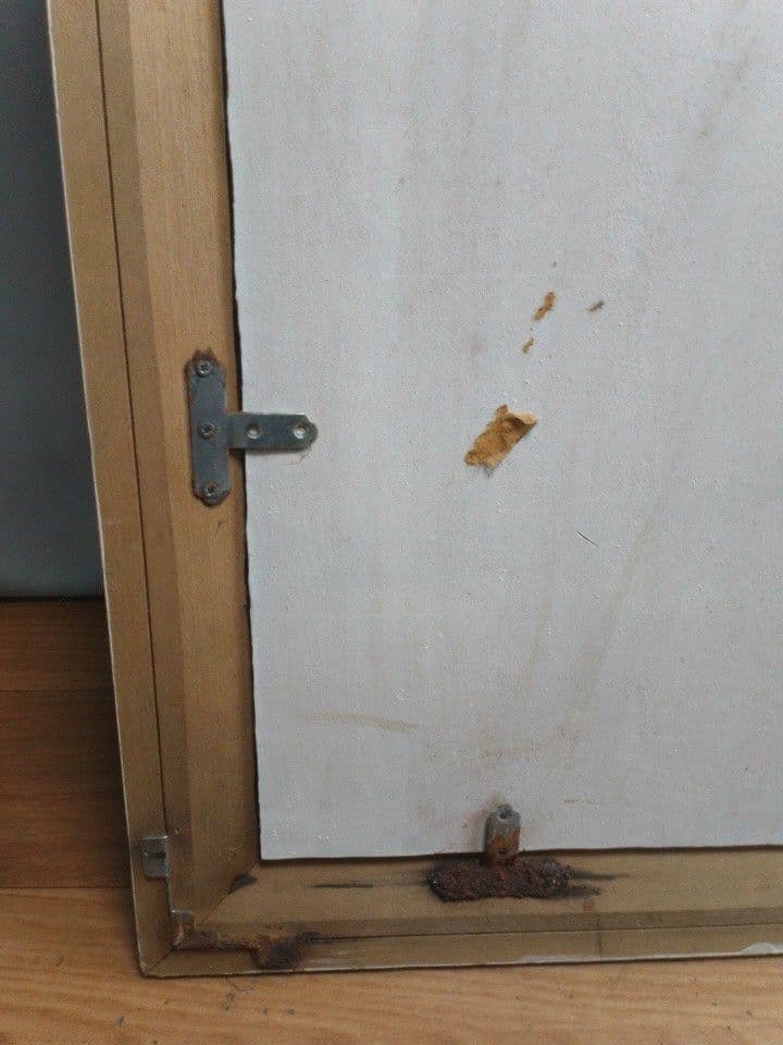 相馬武夫絵画　期待　1983年7月　ミケランジェロによる　外寸約83×55cm