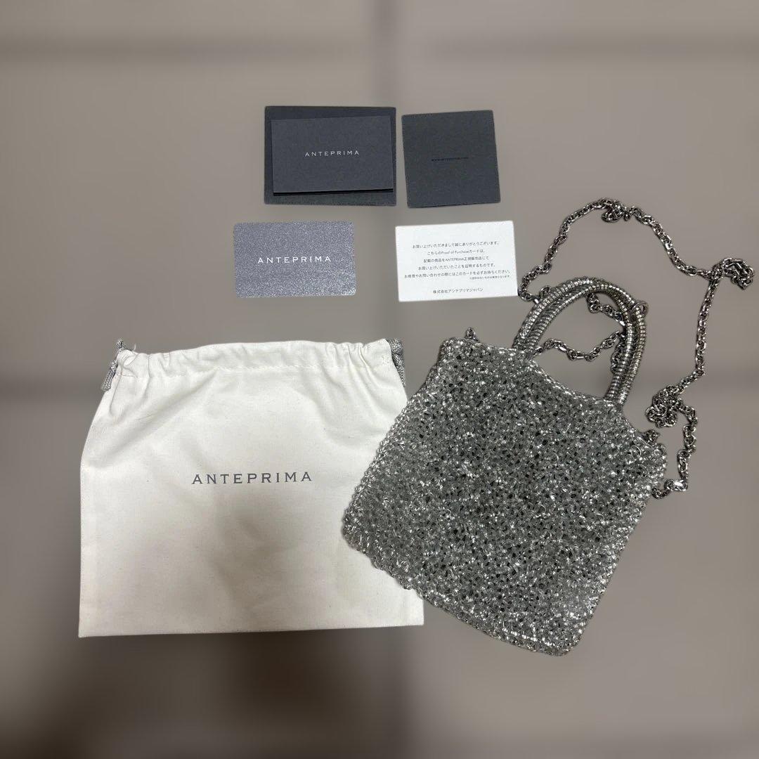 アンテプリマ　ミニアトゥーラワイヤーバッグ　シルバー