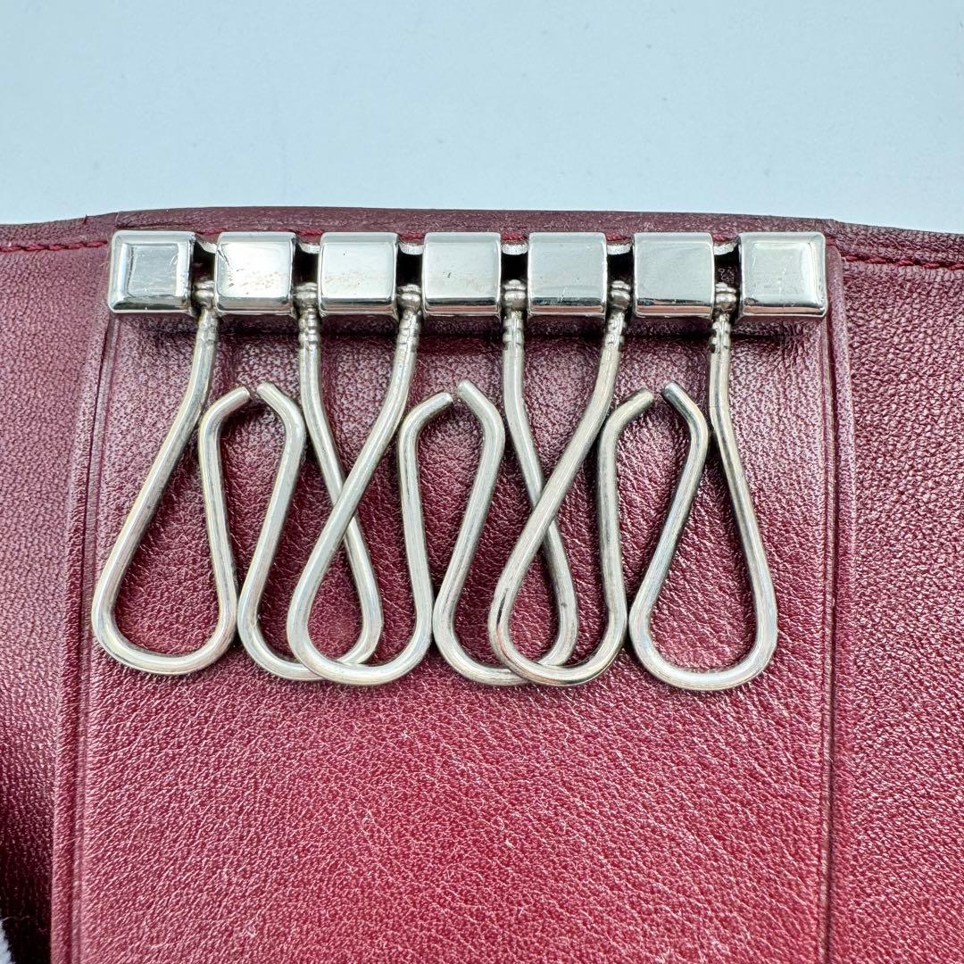 極美品✨Cartier カルティエ　6連キーケース　ブラック　本革