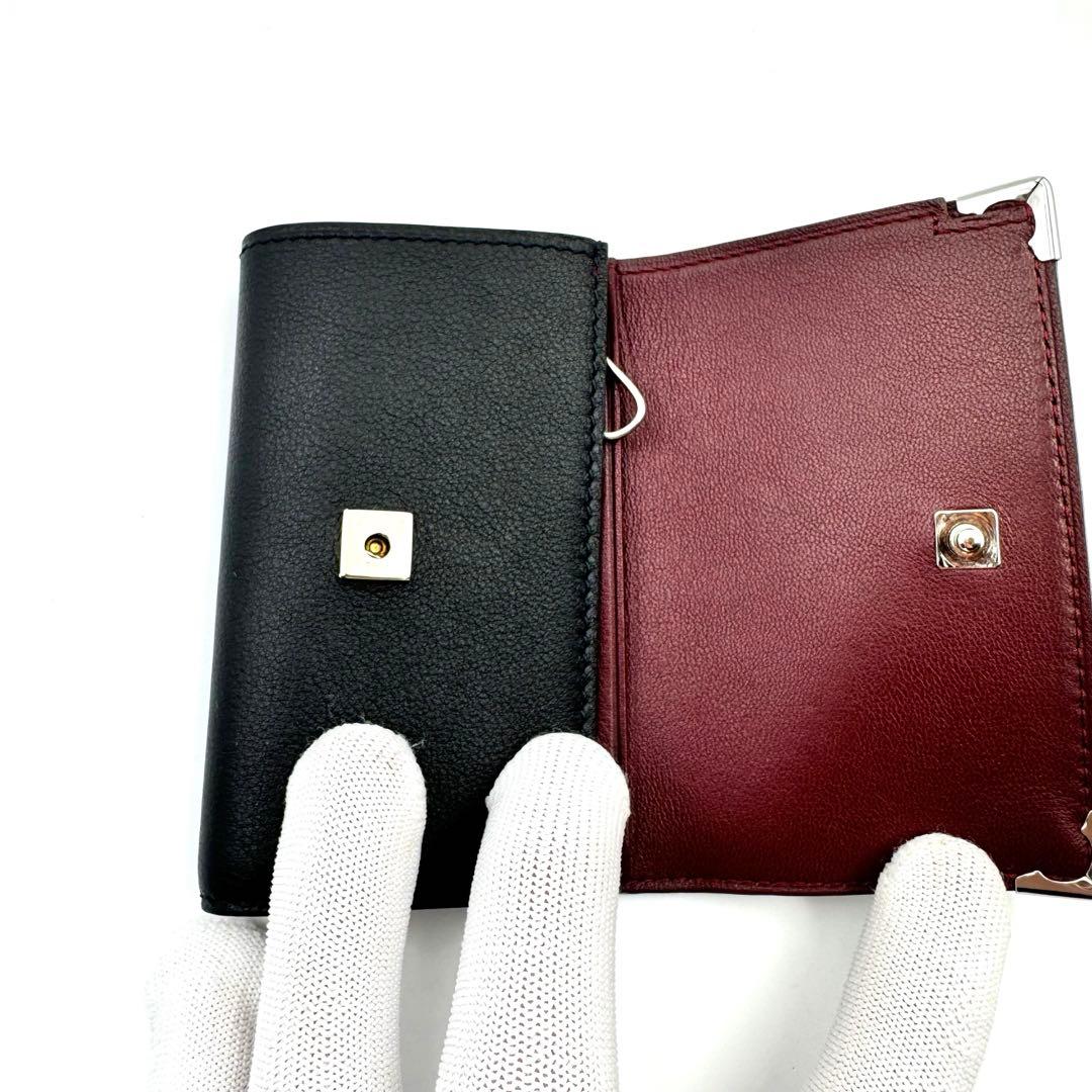 極美品✨Cartier カルティエ　6連キーケース　ブラック　本革
