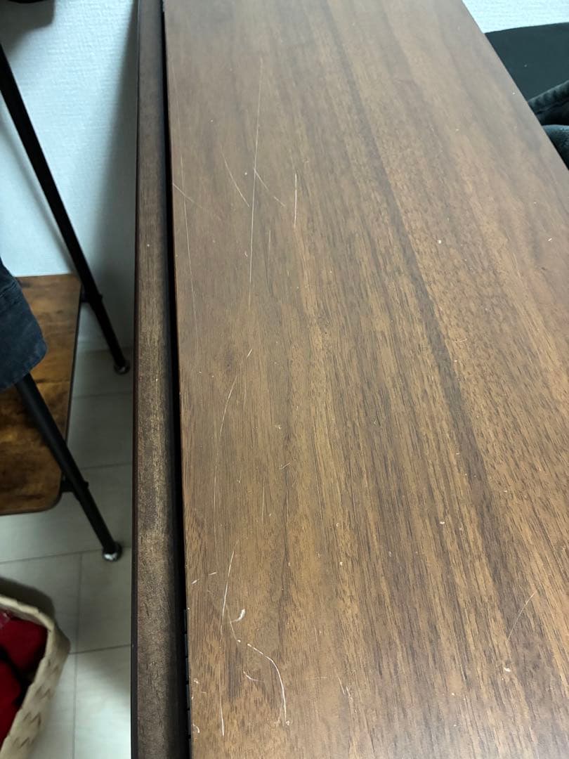 た*き様 収納付き木製バタフライテーブル