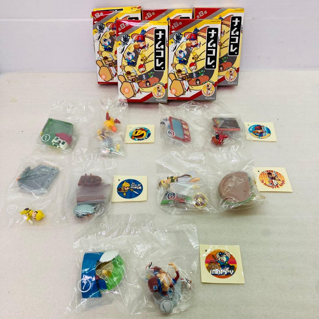 【袋未開封品/5種セット】メガハウス　ナムコレ　ステッカー付き　ゲームフィギュア