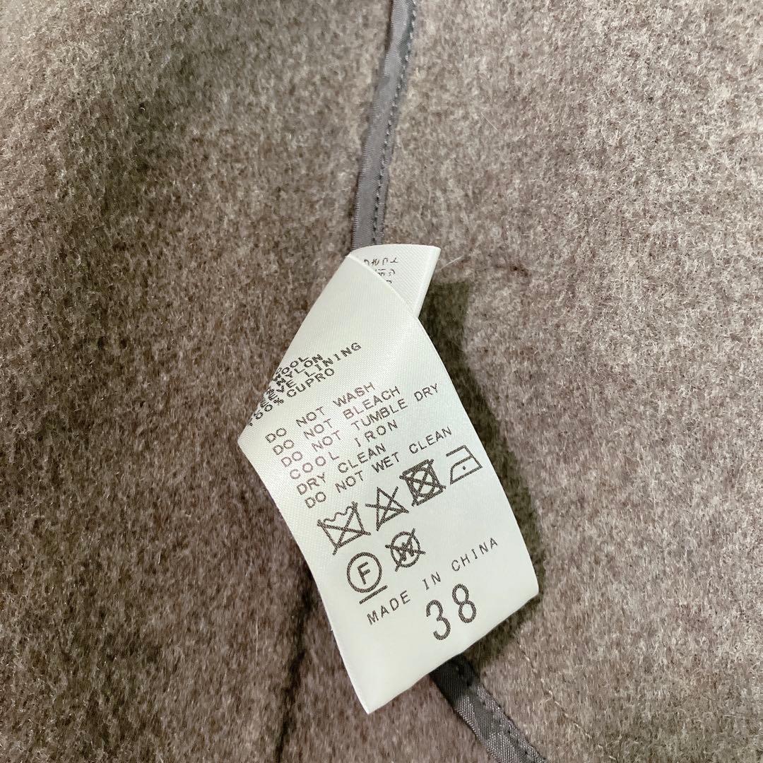 ほぼ未使用✨NOBLE ノーブル　リバー　チェスター コート　ダブル　ブラウン系