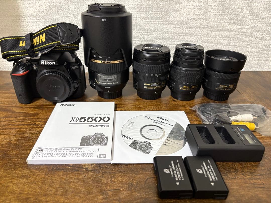 Nikon 一眼レフカメラ　レンズ4本