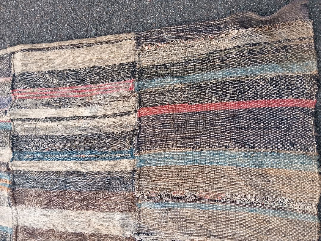 裂き織り　古布　織物
