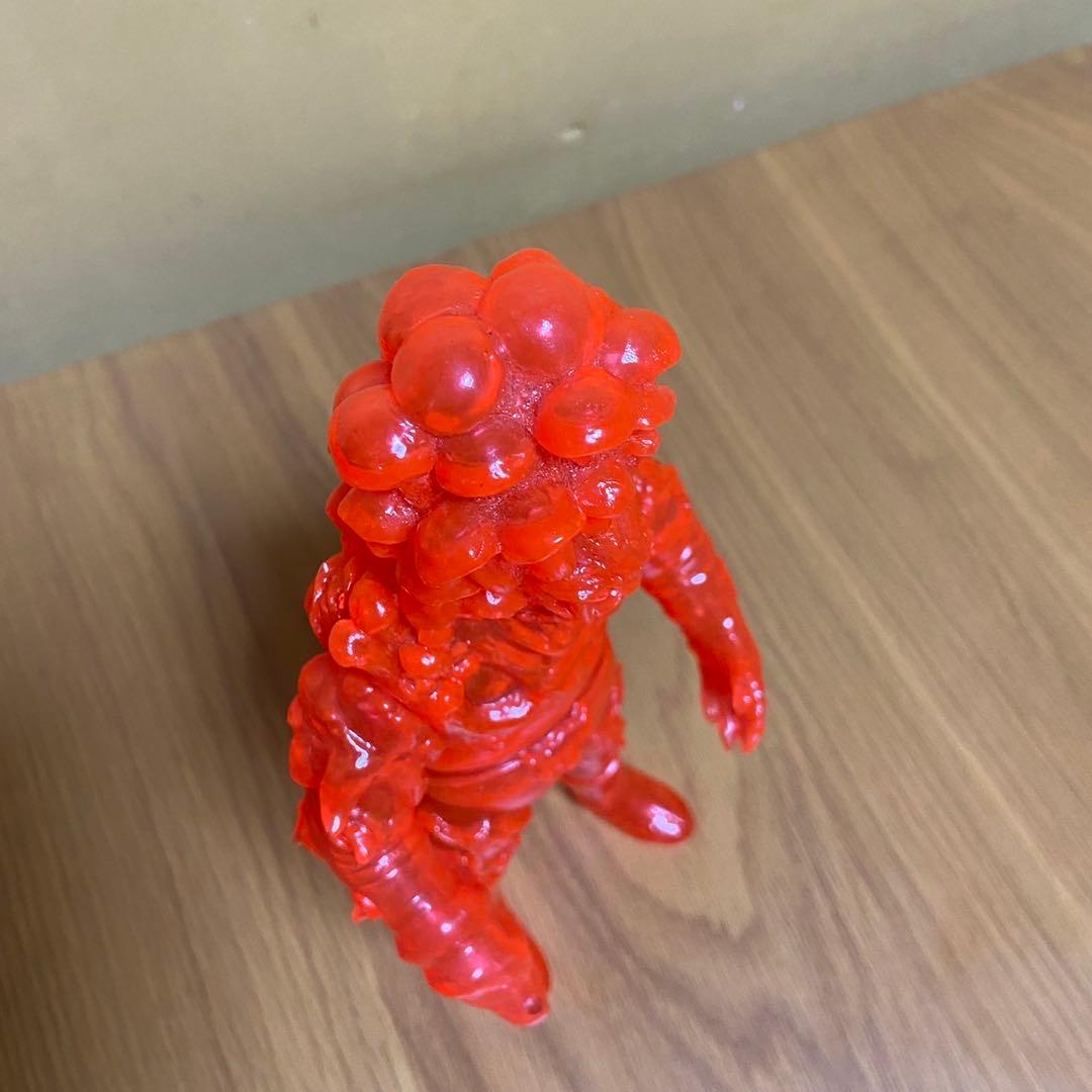 ヤモマーク　キノコ汁男 クリアオレンジ成型 未塗装 ソフビ 5415