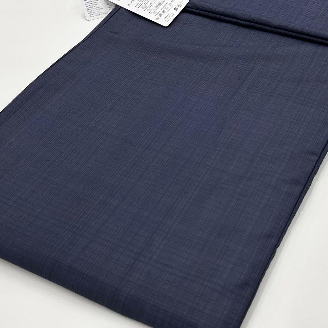 浴衣　夏　単着物　ブルーグレー　吸湿速乾　半幅帯　ターコイズ　2点　0630⑦